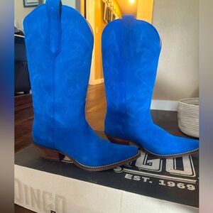 Dingo DI 920 #Out West Blue Cowgirl Boots